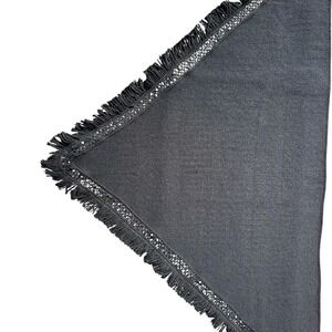 Liz‎ Claiborne Black Fringe Shawl